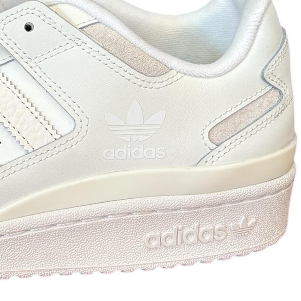 Adidas Forum Low CL Originals White on White Sneakers Men’s Size 11.5 - Picture 3 of 10